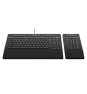 3Dconnexion Keyboard Pro with Numpad teclado Oficina USB + RF Wireless + Bluetooth QWERTY Internacional de EE.UU. Negro