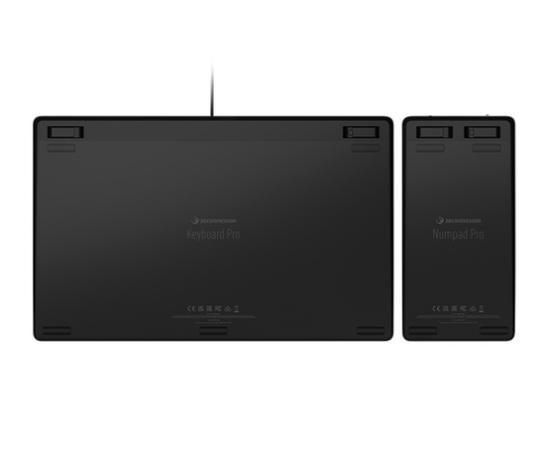 3Dconnexion Keyboard Pro with Numpad teclado Oficina USB + RF Wireless + Bluetooth QWERTZ Alemán Negro