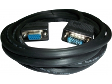 3GO 10m VGA M/FM cable VGA VGA (D-Sub) Negro
