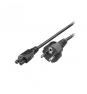 3GO CTREBOL cable de alimentación Negro CEE7/7 C6 acoplador