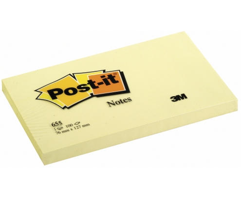 3M 655Y nota autoadhesiva Plaza Amarillo Autoadhesivo