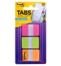3M 686-PGO lengüeta de índice Separador en blanco con pestaña Verde, Naranja, Rosa