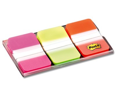 3M 686-PGO lengüeta de índice Separador en blanco con pestaña Verde, Naranja, Rosa