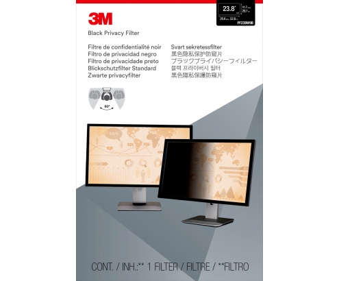 3M Filtro de privacidad para monitor de escritorio con pantalla panoramica de 23.8p 7100036576
