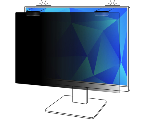 3M Filtro privacidad 23.8 pulg monitor full screen con sujeción magnética COMPLY™, 16:9, PF238W9EM