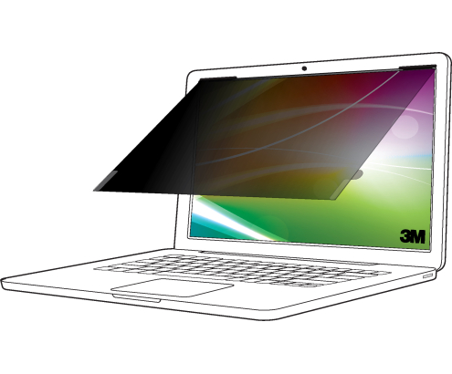 3M Filtro privacidad Bright Screen 13.3 pulg portátil, 16:9, BP133W9B