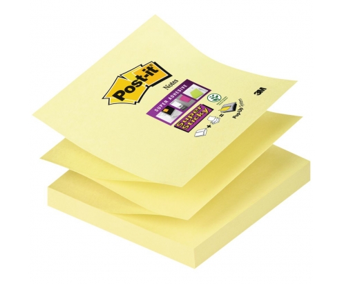 3M Z-Notes nota autoadhesiva Plaza Amarillo 90 hojas Autoadhesivo