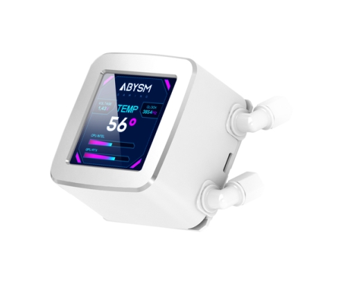 ABYSM AB324012 sistema de refrigeración para ordenador Procesador Sistema de refrigeración líquida todo en uno 12 cm Blanco 1 pieza(s)