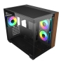 ABYSM Caja M-ATX Danube Sava Nature 285C Black