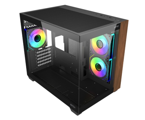 ABYSM Caja M-ATX Danube Sava Nature 285C Black