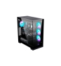 ABYSM Danube Sava H500 Black Escritorio Negro, Transparente