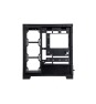 ABYSM Danube Sava H500 Black Escritorio Negro, Transparente