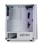 Abysm Gaming Danube Kolpa ARGB Caja PC ATX Cristal Templado USB 3.0 Blanco