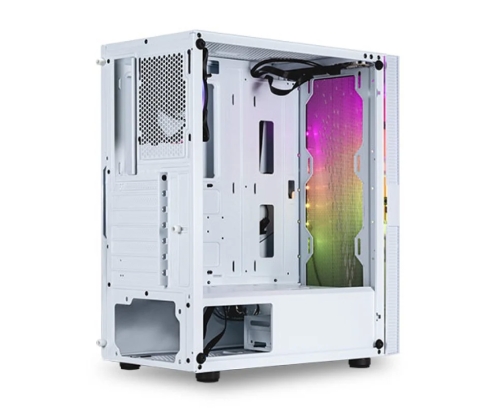 Abysm Gaming Danube Kolpa ARGB Caja PC ATX Cristal Templado USB 3.0 Blanco
