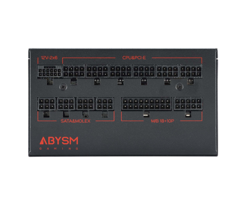 ABYSM Gaming Fuente de Alimentación MORPHEO GX5 ATX 3.1 1300W Black Cybenetics Platinum Full Modular