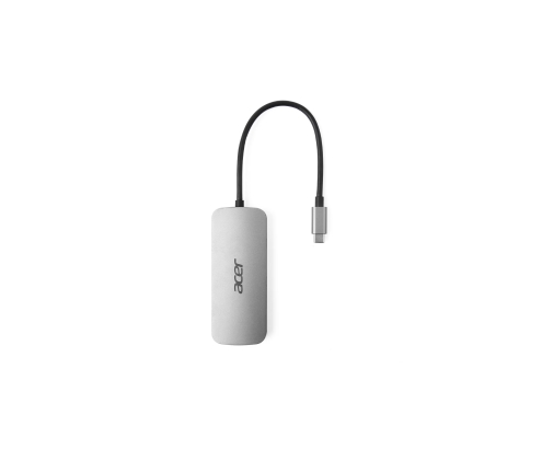 Acer 7in1 Type C Dongle Alámbrico USB 3.2 Gen 1 (3.1 Gen 1) Type-C Plata