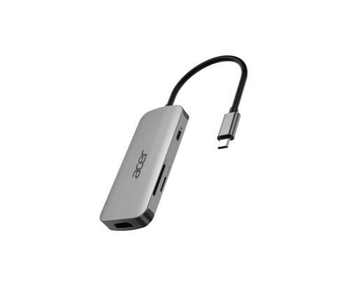 Acer 7in1 Type C Dongle Alámbrico USB 3.2 Gen 1 (3.1 Gen 1) Type-C Plata