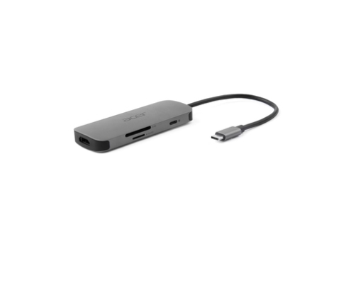 Acer 7in1 Type C Dongle Alámbrico USB 3.2 Gen 1 (3.1 Gen 1) Type-C Plata