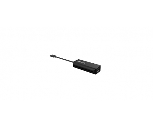 ADAPTADOR ASUSTOR USB 3.2 TIPO-C MACHO A RJ45 2.5G BASE-T NEGRO AS-U2.5G 