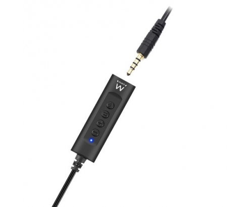 ADAPTADOR AUDIO EWENT PARA AURICULARES MINIJACK CON MICROFONO A USB 0.5M