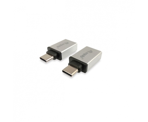 ADAPTADOR EQUIP USB-C MACHO A USB 3.0 TIPO A HEMBRA GRIS 133473 