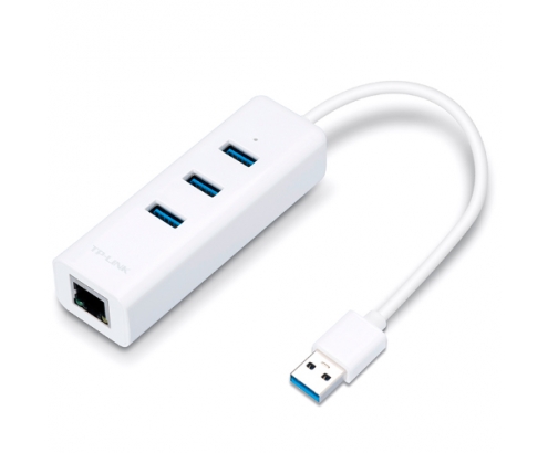 ADAPTADOR ETHERNET USB  3.0 TP-LINK UE330 DE USB3.0 A ETHERNET GIGABIT CON HUB 3P USB3.0