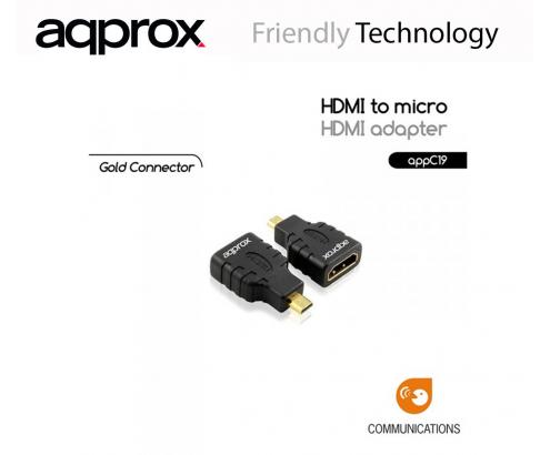 ADAPTADOR HDMI H A MICRO HDMI M APPROX APPC19