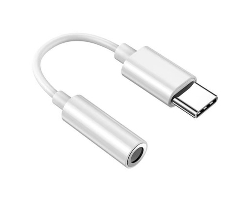 Adaptador Nubbeh Soul USB-C a Jack 3,5 mm Blanco