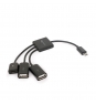 ADAPTADOR OTG-2 UHB-OTG-02 MICRO-USB A/ MICRO-USB-B/ USB 2.0/ MACHO-HEMBRA UHB-OTG-02
