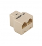 ADAPTADOR SPLITTER LANBERG 1XRJ45 HEMBRA A 2XJ45 HEMBRA SIN BLINDAJE  AD-RJ45-2RJ45-OU
