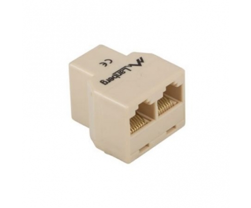 ADAPTADOR SPLITTER LANBERG 1XRJ45 HEMBRA A 2XJ45 HEMBRA SIN BLINDAJE AD-RJ45-2RJ45-OU