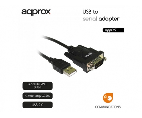 ADAPTADOR USB A SERIE APPROX APPC27