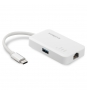 ADAPTADOR USB C M A 3 USB A H + ETHERNET RJ45 H EDIMAX BLANCO EU-4308