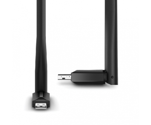 ADAPTADOR USB DOBLE BANDA TP-LINK AC600 200MB EN 2.4GHZ Y 433MB EN 5GHZ USB2.0 CON ANTENA DE ALTA GANANCIA 5DBI ARCHER T600U PLUS