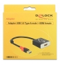 ADAPTADOR USB3.0 A M - HDMI A H 0.20MT DELOCK NEGRO 62736