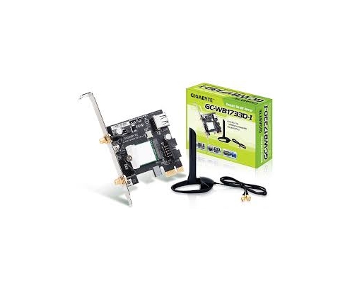 Adaptador y tarjeta de red gigabyte wlan bluetooth 1733 Mbit/s interno GCWB1733I-00-G
