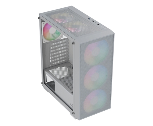 Aerocool B509A Flow ARGB Midi Tower Blanco