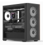 Aerocool D301A Mini Tower Negro, Madera