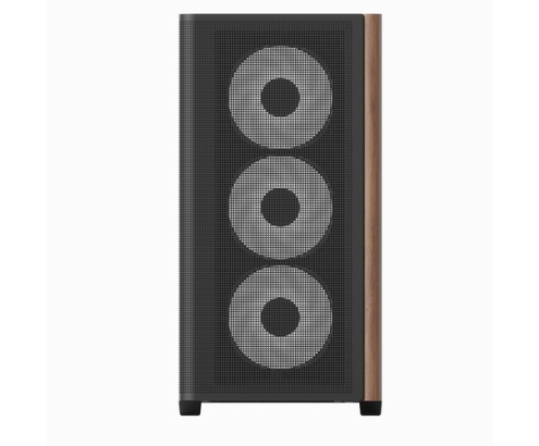 Aerocool D301A Mini Tower Negro, Madera