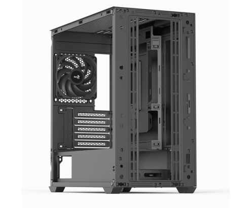 Aerocool D301A Mini Tower Negro, Madera
