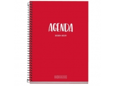 AGENDA ESCOLAR MIQUEL RIUS SCHOOL PLUS ROJO SEPT 20 AGOSTO 21 ENCUADER...