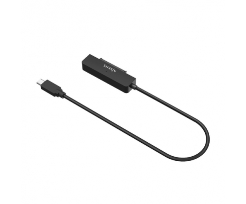 AISENS Adaptador SATA a USB-C USB3.0/USB3.1 Gen1 para Discos Duros 2.5â€³, Negro