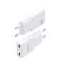 AISENS ASCH-30W2P048-W cargador de dispositivo móvil Cámara digital, MP3, MP4, Teléfono móvil, Navegante, Portátil, Consola de juegos portátil, 