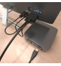 AISENS Cable Conversor HDMI a SVGA+Audio, HDMI A/M-SVGA/M+Jack 3.5/M+USB-A/M, Negro, 1.0m