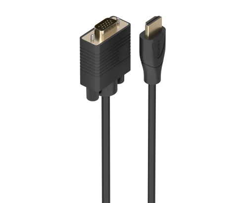 AISENS Cable Conversor HDMI a SVGA, HDMI A/M-SVGA/M, Negro, 1.5m