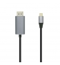 AISENS Cable conversor USB-C a Displayport 4K@60HZ 0.8m Negro 