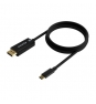 AISENS Cable Conversor USB-C a Displayport 8K@60Hz, USB-C/M-DP/M, Negro, 1.8M