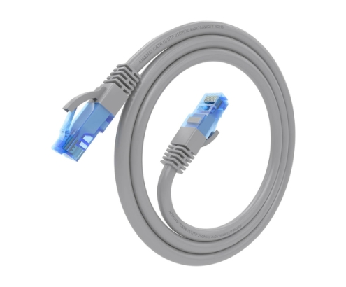 AISENS Cable De Red Latiguillo RJ45 Cat.6 UTP AWG26 CCA, Gris, 0.5 m