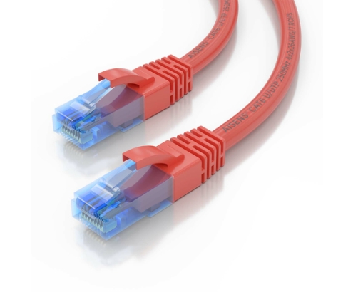 AISENS Cable De Red Latiguillo RJ45 Cat.6 UTP AWG26 CCA, Rojo, 1.0 m