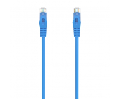 AISENS Cable de Red Latiguillo RJ45 LSZH Cat.6A 500 Mhz UTP AWG24, Azul, 1.0M